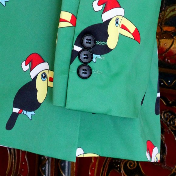 New Suslo Couture Toucan Holiday Blazer - Picture 5 of 7